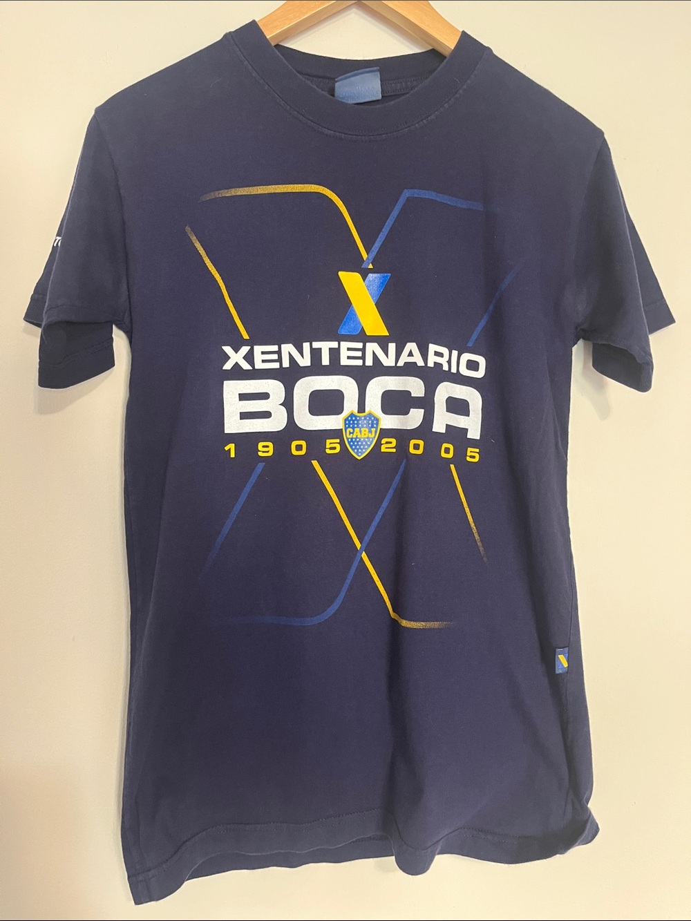 Vintage Rare 2005 Boca Juniors CABJ Xentenario Cotton T-Shirt Small